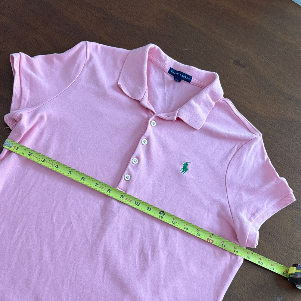 Ralph Lauren Pink Polo Dress with Green Logo - Picture 8 of 13